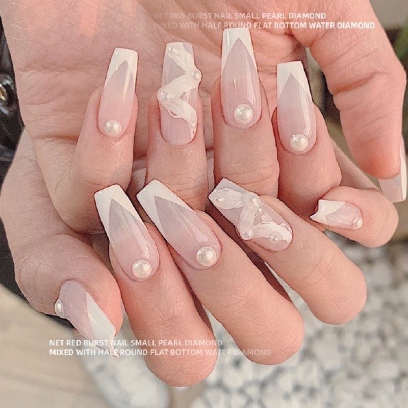 Ngọc nửa mix đủ size trang trí móng siêu xinh