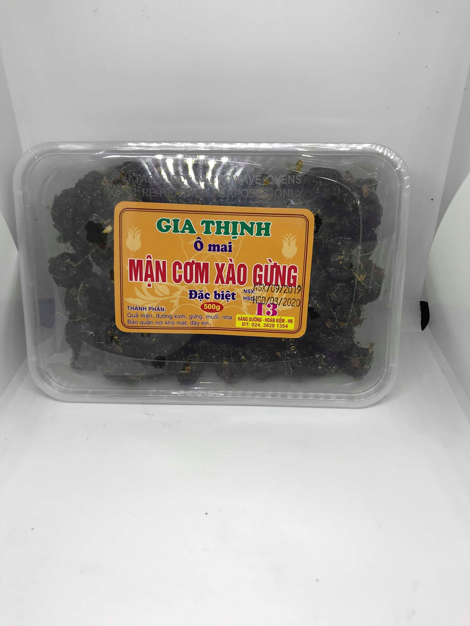 Ô mai Mận cơm xào gừng 500gr Gia Thịnh Hà Nội