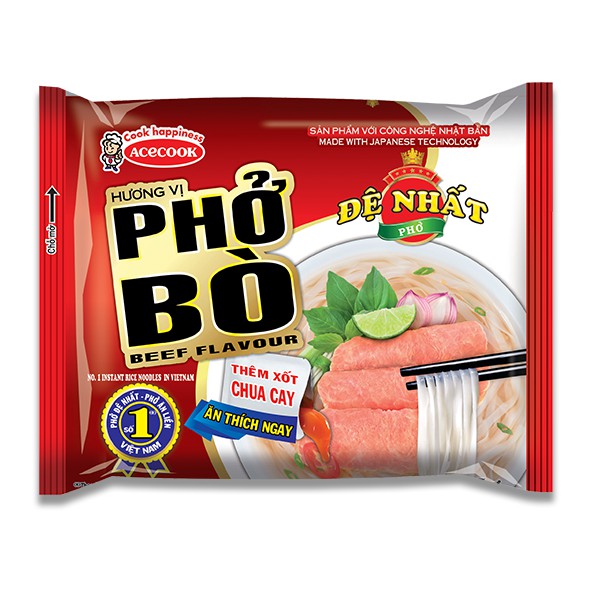 Combo 5 Gói Phở Đệ Nhất Acecook 65G - Phở Gà