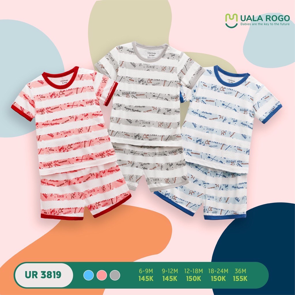 Bộ cộc tay cho bé Uala Rogo UR3819