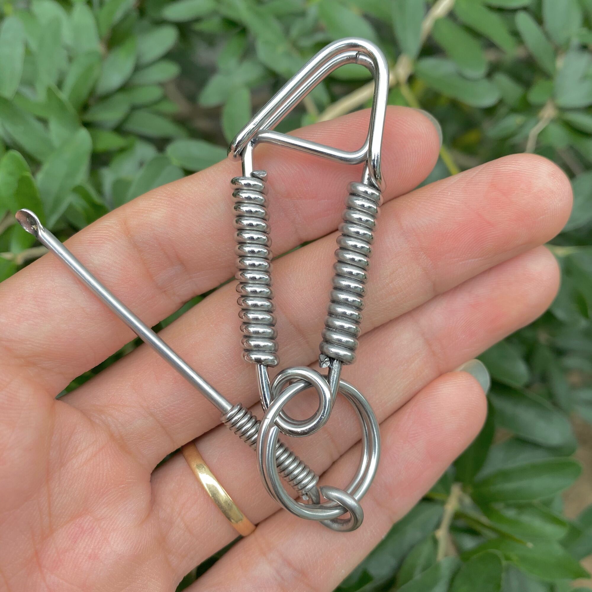 Móc khoá inox 304 nghệ nhân