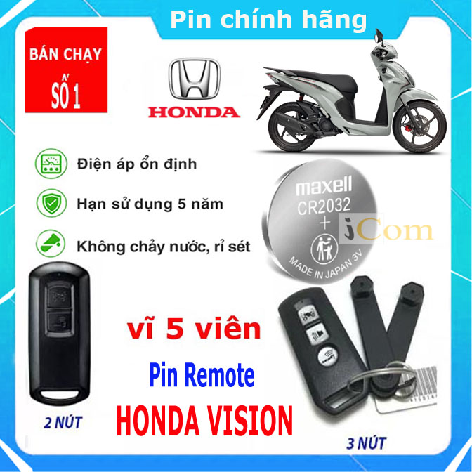 pin chìa khóa xe vision