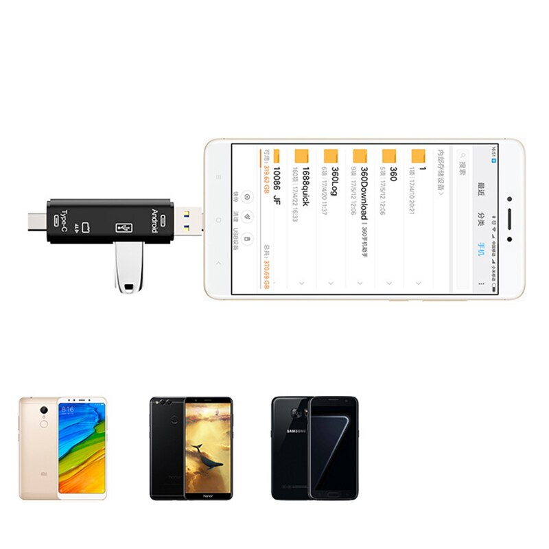 Đầu Đọc Thẻ Nhớ  USB/Micro USB/USB Type C/USB OTG