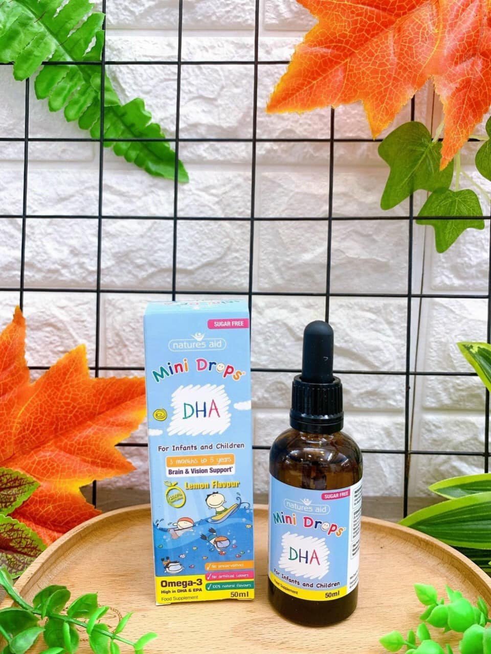 DHA Drops (dạng nhỏ giọt), 50ml, Cho Bé Từ 3 Tháng Đến 5 Tuổi