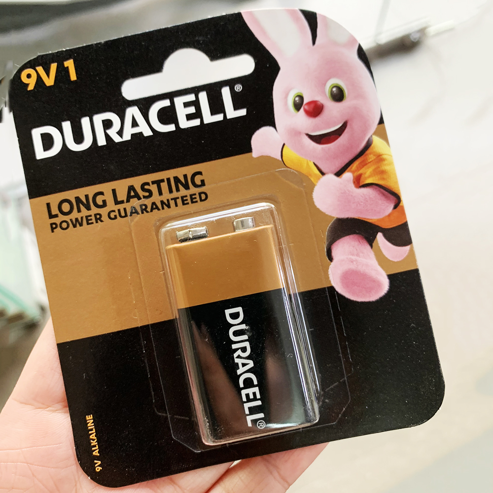 Combo 5 vỉ pin 9V, pin vuông Duracell Alkaline (1 vỉ 1 viên)