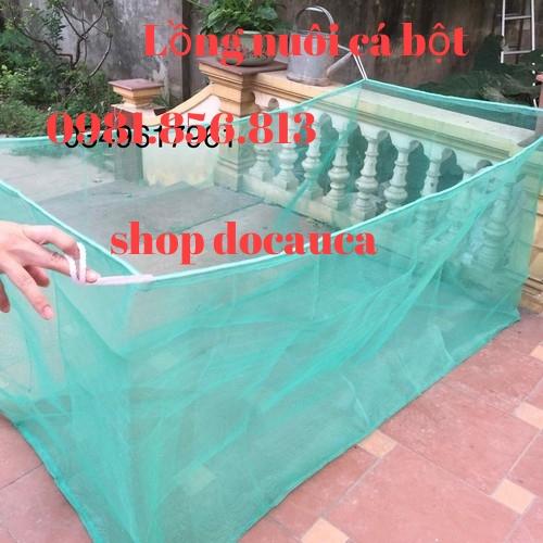 Tráng đựng cá - Lồng nuôi nhốt cá bột loại xịn độ bền trên 5 năm cỡ 3x2x2m big sale