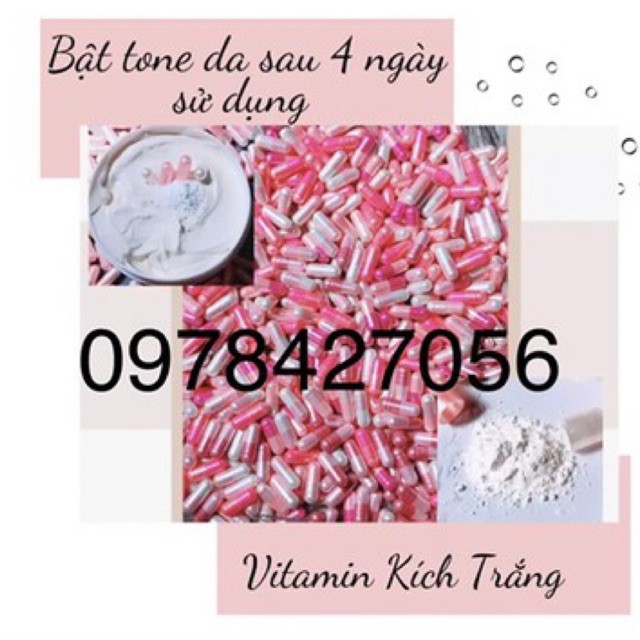 Sỉ vjtamjn kích trắng pha kem bật tone sau 4 ngày