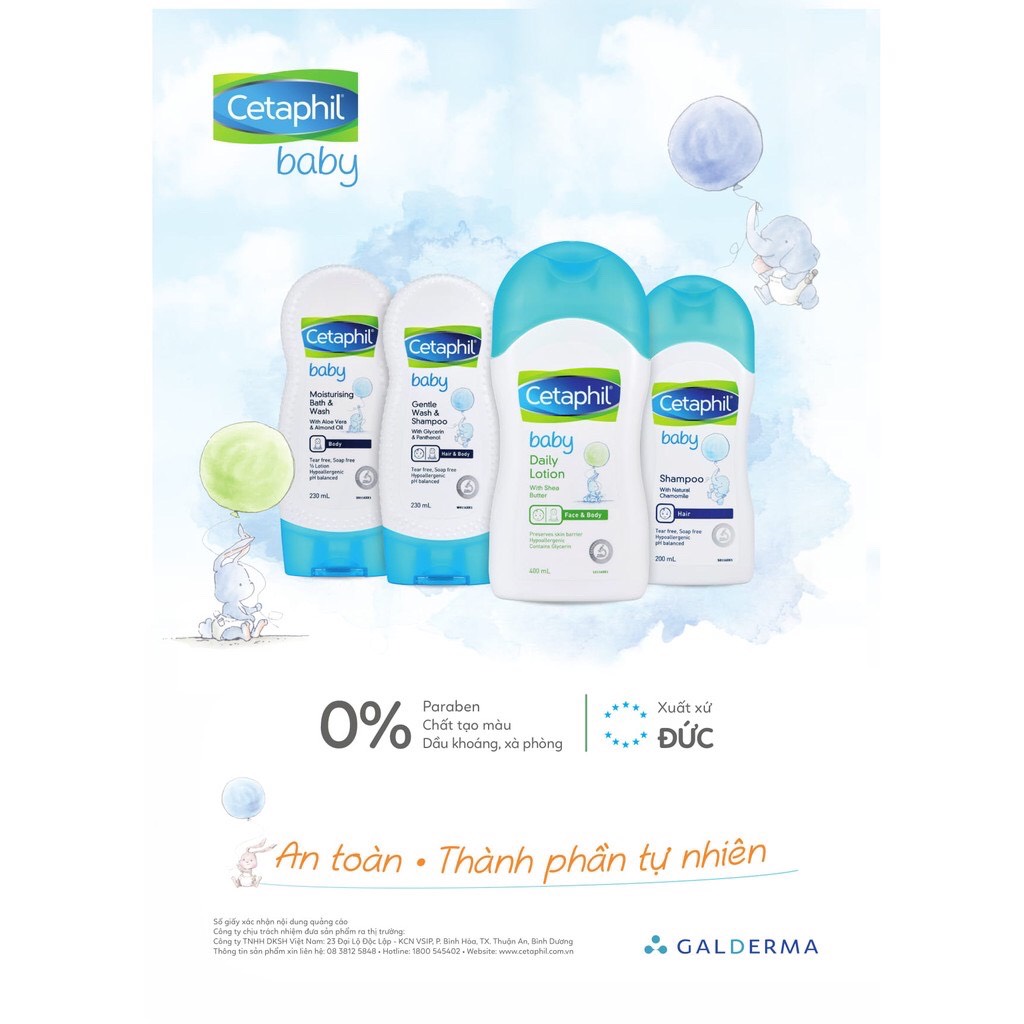 Dầu gội CETAPHIL BABY SHAMPOO 200ml