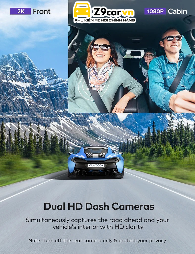 Camera hành trình VAVA Dash Cam Dual VD-002