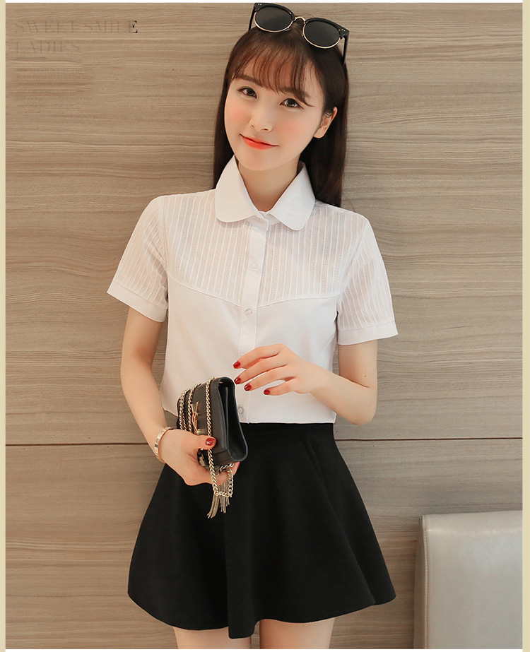 [HCM]Áo sơ mi nữ tay ngắn công sở AN01