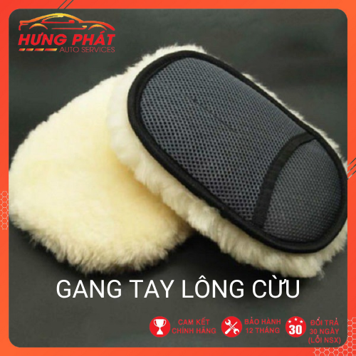 Gang Tay Rửa Xe Lông Cừu - Bao Tay Lau Xe Ô Tô, Xe Máy Chuyên Dụng - Hưng Phát Auto