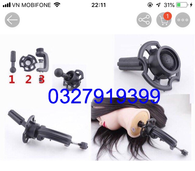 Kẹp ETO gắn giữ đầu manocanh
