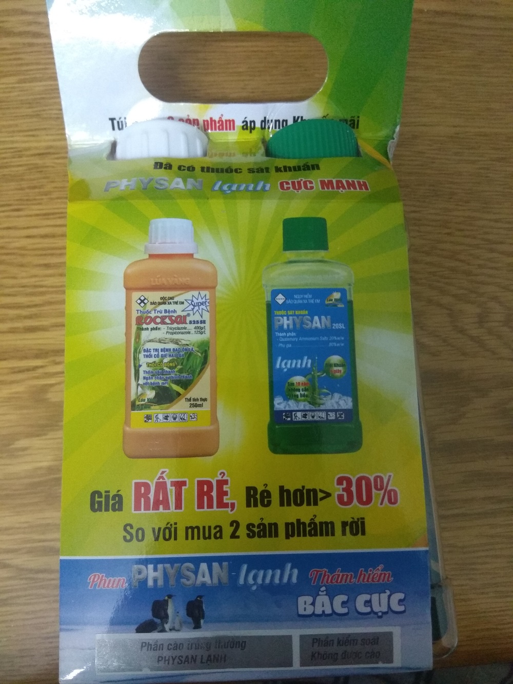 Combo PHYSAN+ROCKSAI trừ đạo ôn và các vi khuẩn cho lúa và cây trồng