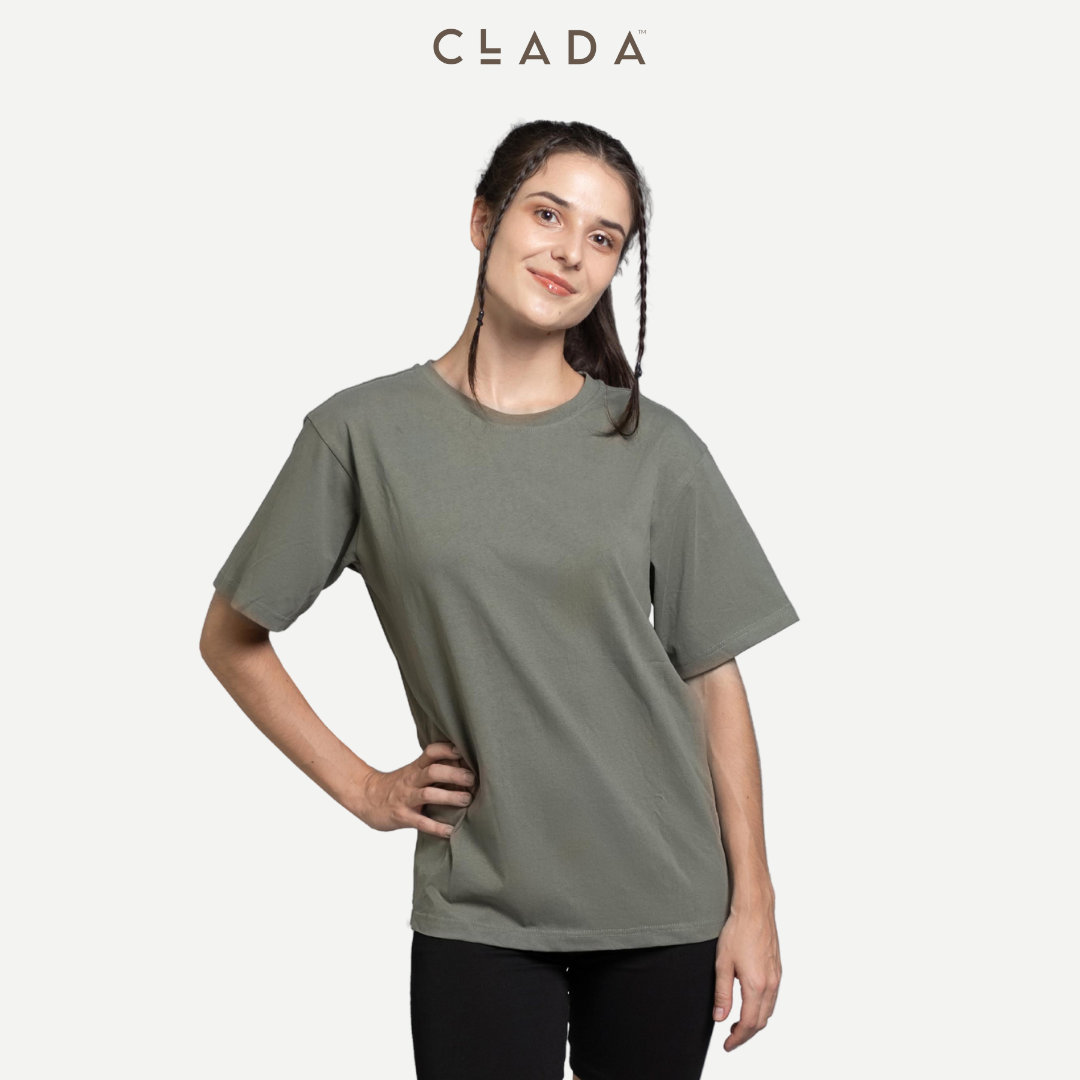 Áo Thun Cotton Nữ Tee Basic Thương Hiệu CLADA - AL001