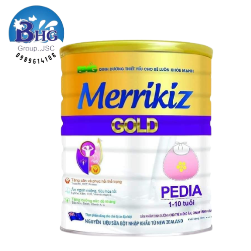 [HCM]Sữa Bột Merrikiz gold pedia 900g