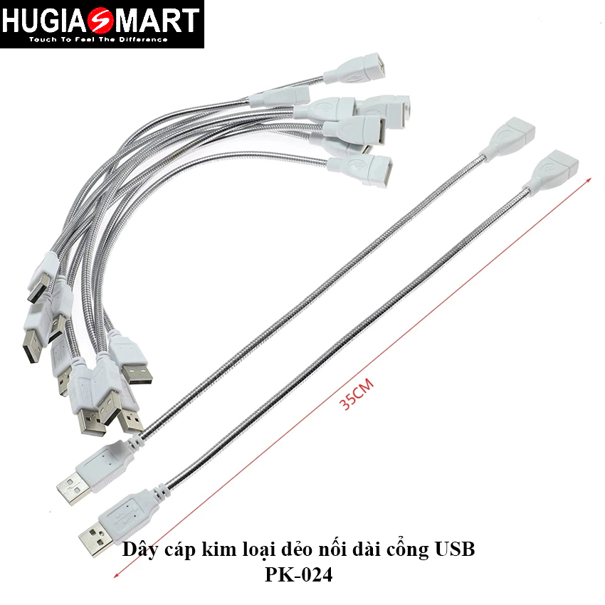 Dây cáp kim loại dẻo nối dài cổng USB