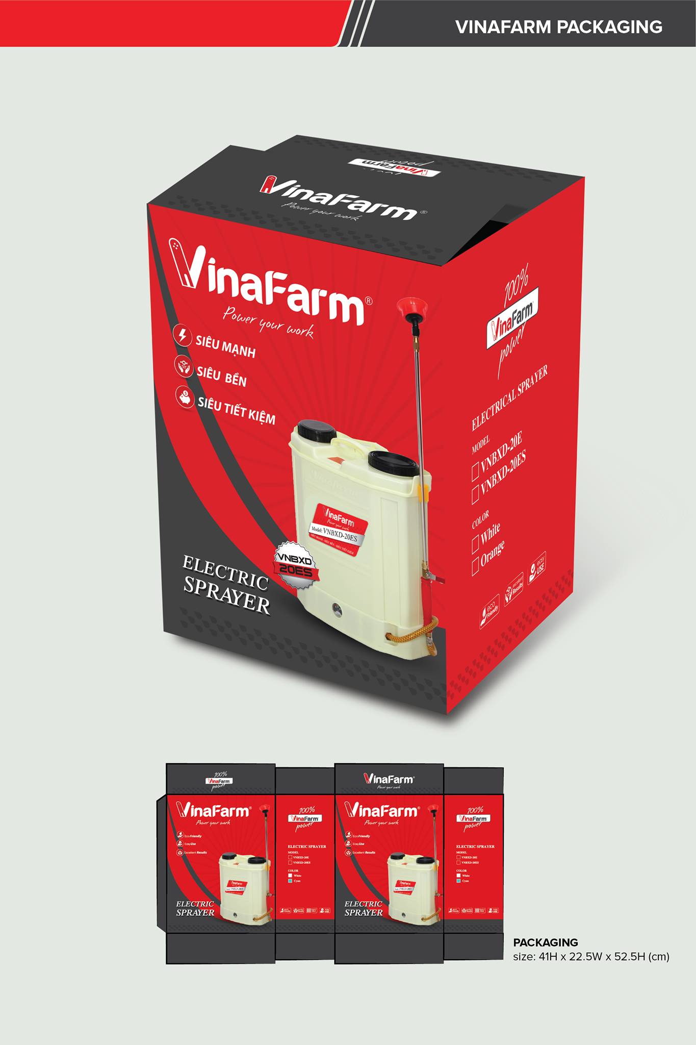 Bình Phun Xịt Điện 20L Vinafarm VNBXD-20ES