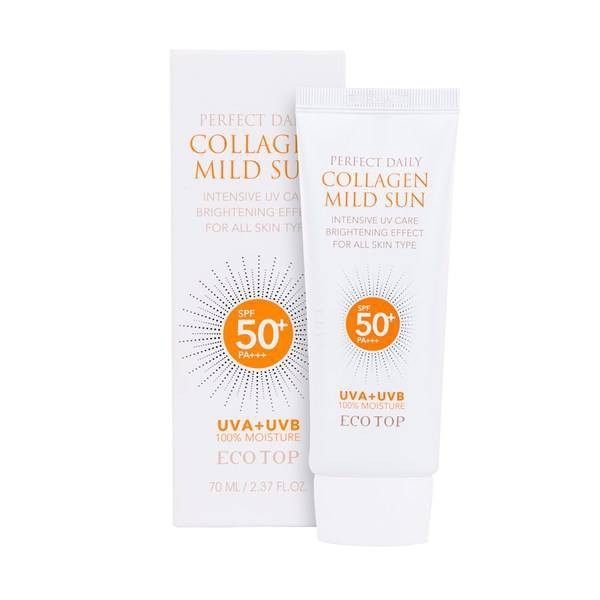 Kem Chống Nắng ECOTOP Perfect Daily Collagen Mild Sun SPF50 PA+++ – Dưỡng Ẩm, Chống Nắng, Chống Lão Hóa (50ml)