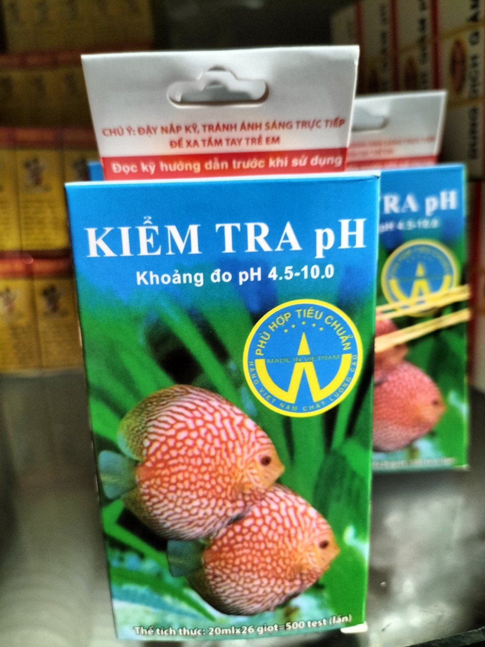 Dung dịch kiểm tra độ pH nước hồ cá
