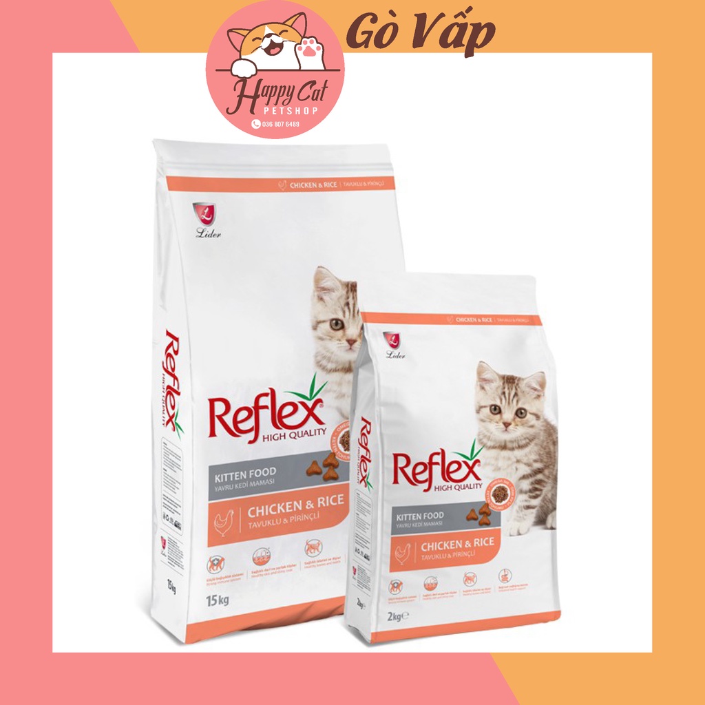 Hạt cho mèo REFLEX bao 15KG - HAPPYCAT