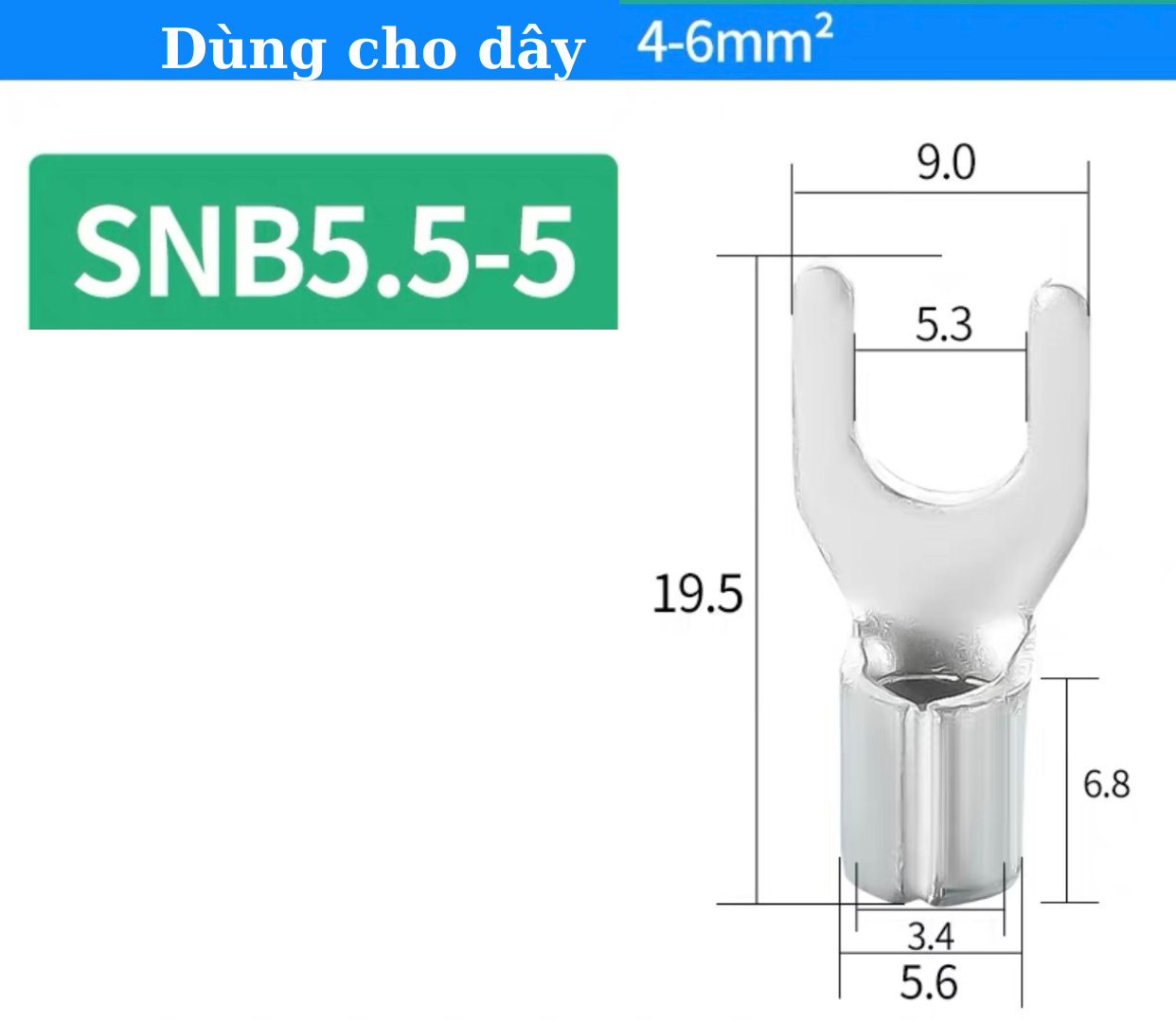 Cos y trần 100c/túi,cos trần y,đầu cos chữ y,cos chẻ,cos chữ y,cos chỉa trần,đầu cos chỉa trần,đầu cos dây điện chữ y trần,