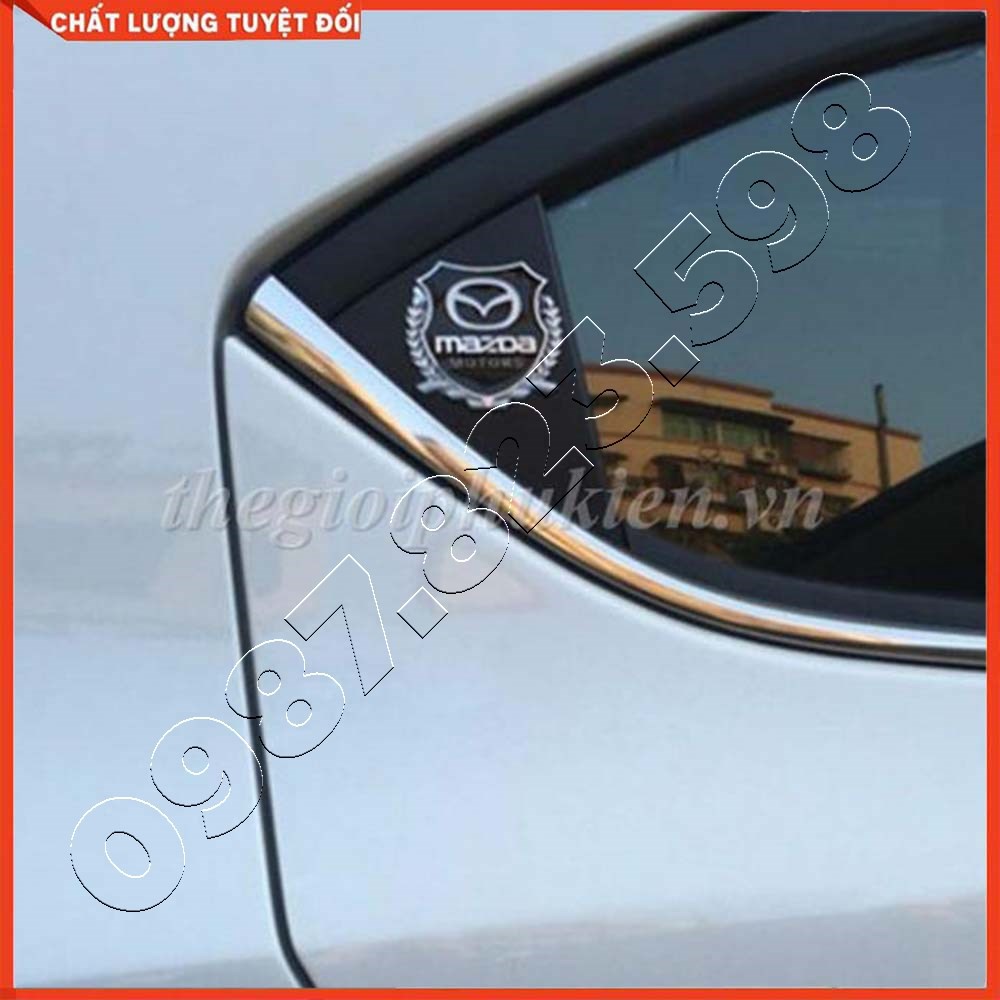 Logo Bông Lúa Dán Xe Mazda, Logo Dán Xe Ô Tô Sẵn Keo 3M