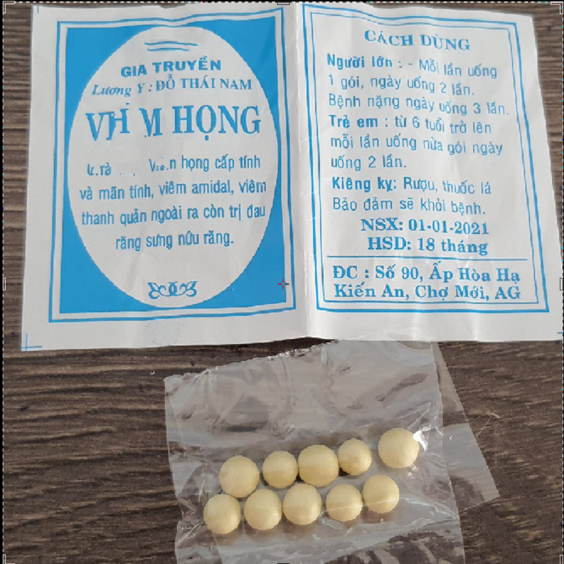 50 gói Viêm Họng Đỗ Thái Nam cao cấp