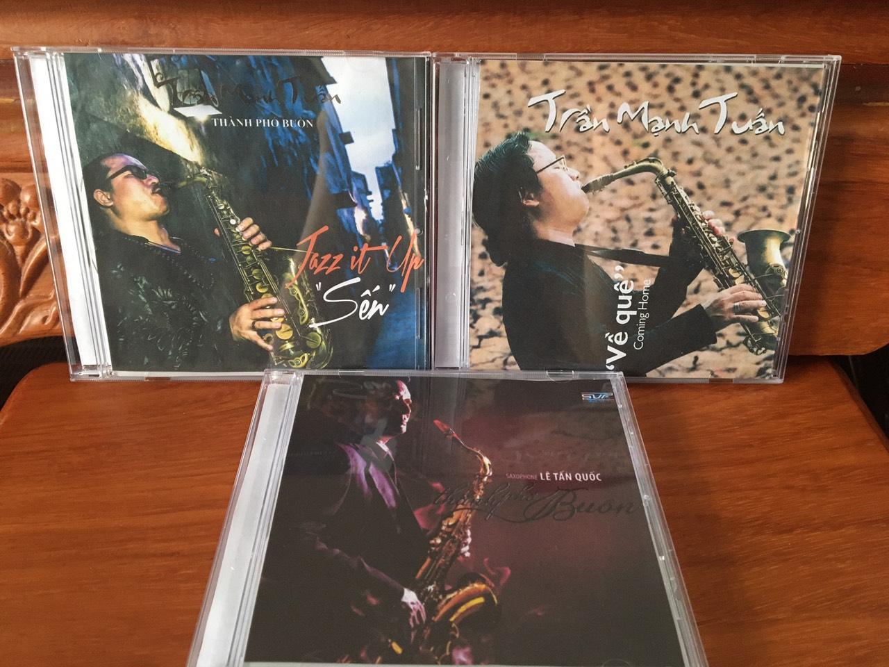 [MDCD] Bộ 3 Đĩa Hòa Tấu Saxophone nhạc Việt - Trần Mạnh Tuấn - Lê Tấn Quốc