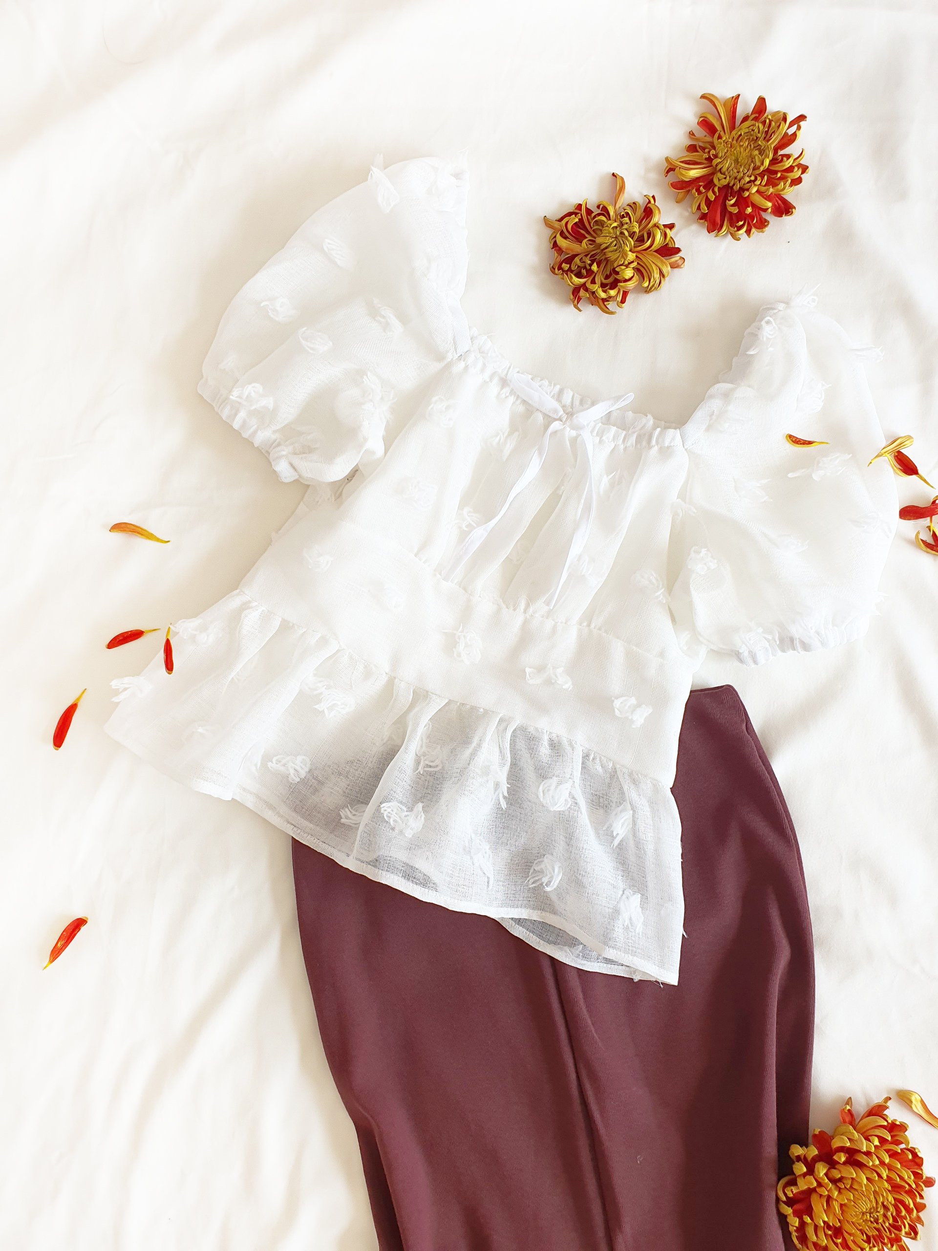Áo peplum eyelet AfterBefore