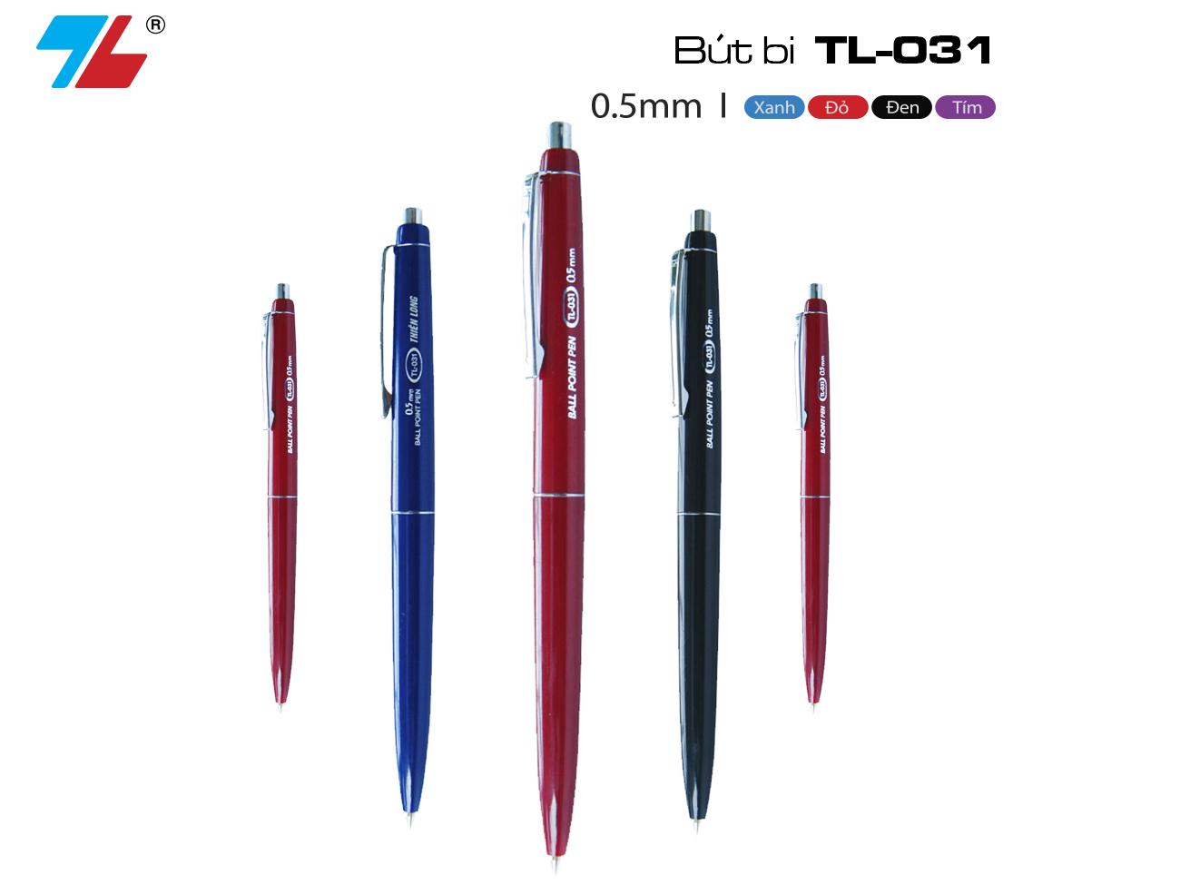 [HCM]Bút bi Thiên Long 031-hộp 20 bút