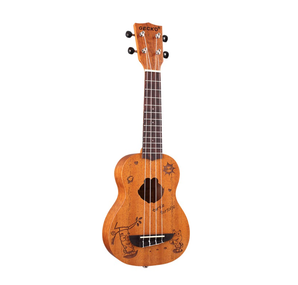 Đàn ukulele soprano gecko u21m gỗ mahogany size 21 inch