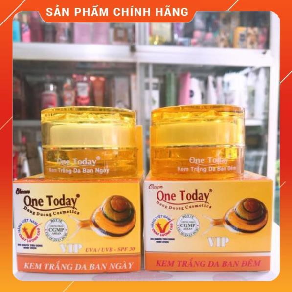 #rẻ số 1!!! combo kem one today trắng da ngày và đêm