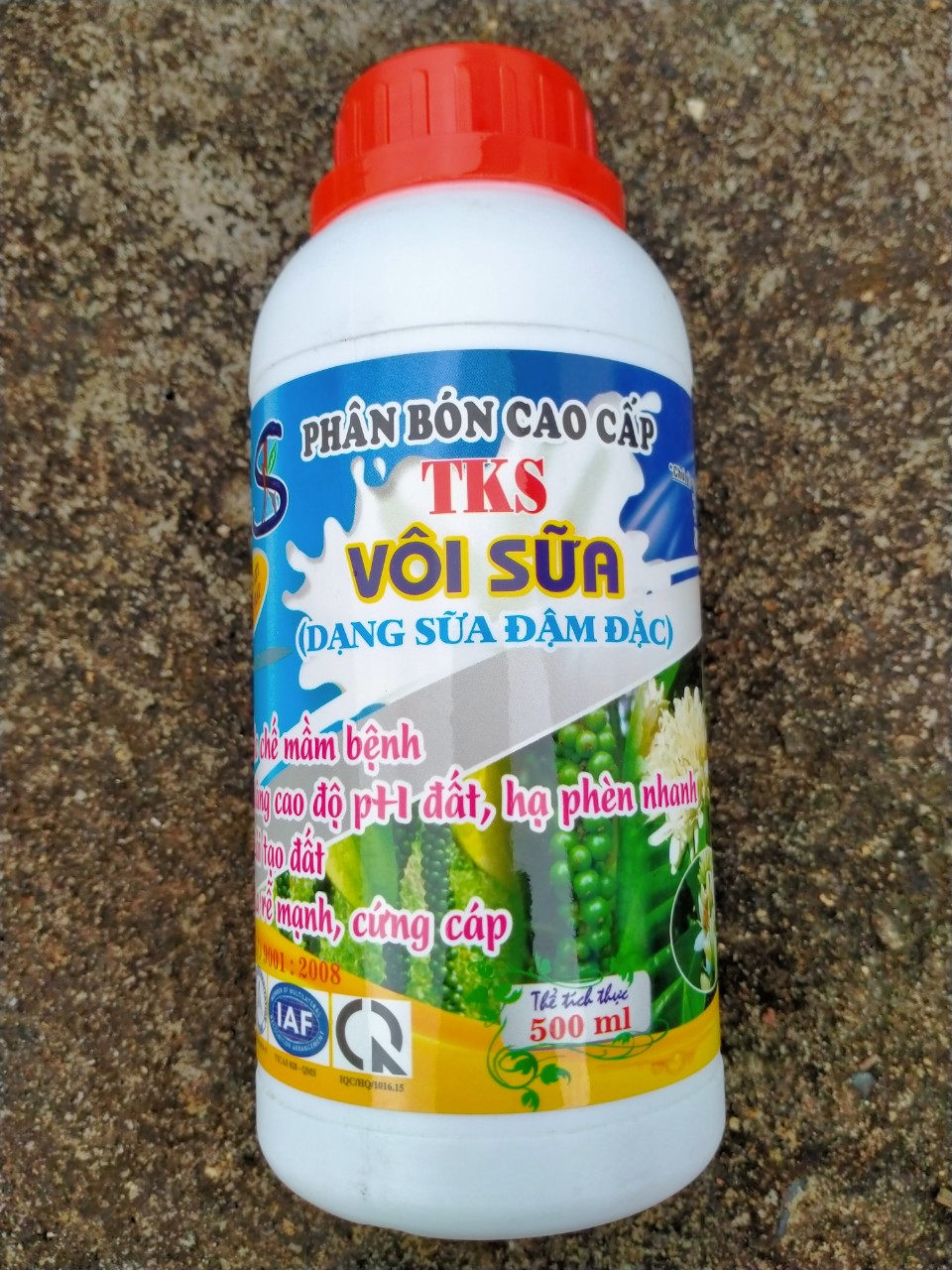 VÔI SỮA - Hạ Phèn, Ổn Định pH Đất, Diệt Mầm Bệnh- Chai 500ml