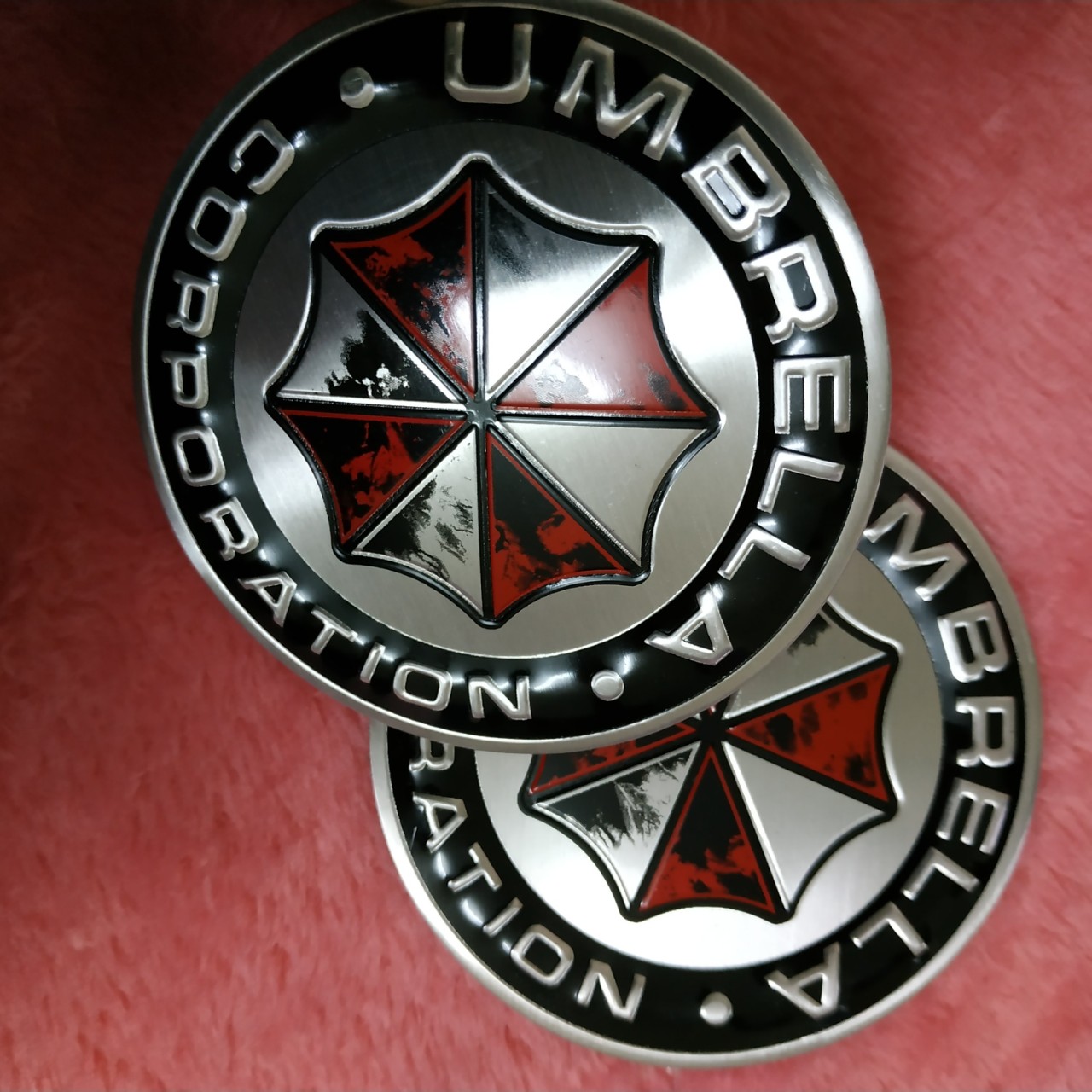Logo Nhôm Dán Xe Umbrella lem tròn 7.5cm