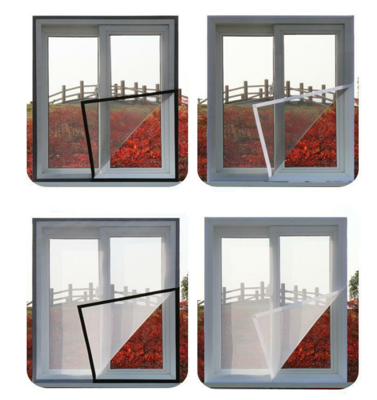Lưới chống muỗi sợi thủy tinh có sẵn keo và nhám dính
