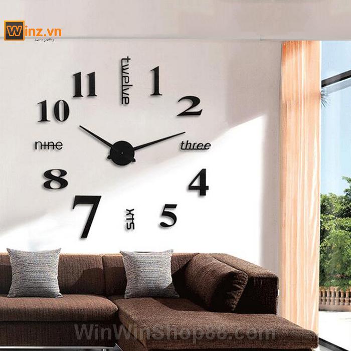 [HCM]Đồng hồ dán tường tự tạo DIY V.3