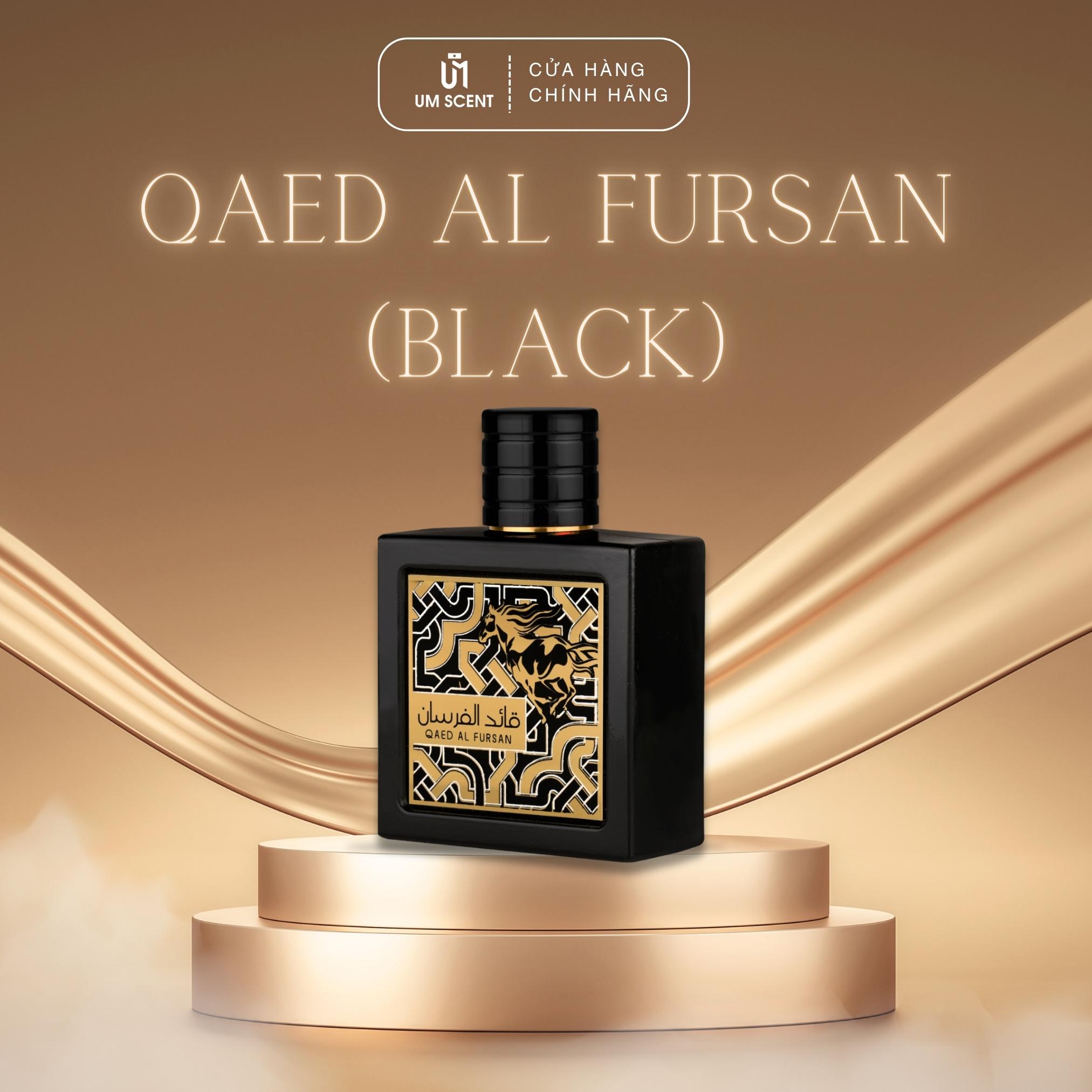 Nước Hoa Qaed Al Fursan (Black) 90ml & 10ml