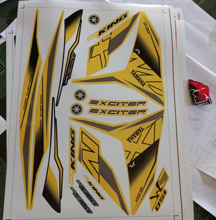 Tem rời ex 150 mxking 2019 xe vàng