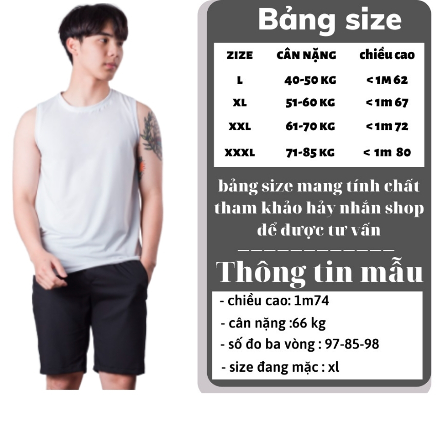 Áo Thun Nam Ba LổSát Nách thể thao cao cấp Chất Thun Lạnh Co Giản 4 Chiều Mềm Mại Mịn Màng Không Đổ Lông Phai Màu Phù Hợp Với Mọi Lứa Tuổi 🔸TN styking🔸