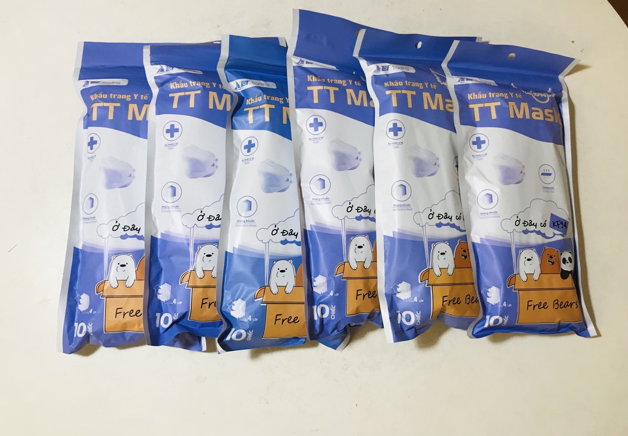 (túi 10) Khẩu trang KF94 trẻ em