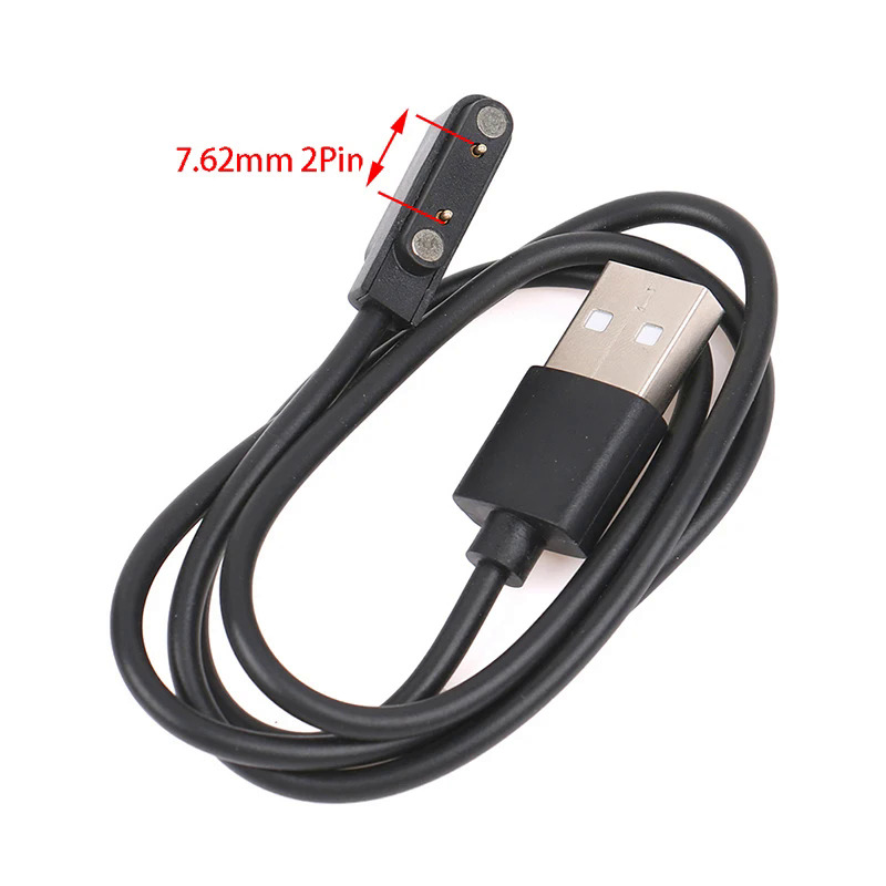 1pcs phổ thông minh Xem dây sạc, từ tính sạc cáp 2 Pin 4 pins USB sạc cho đồng hồ thông minh 7.62mm