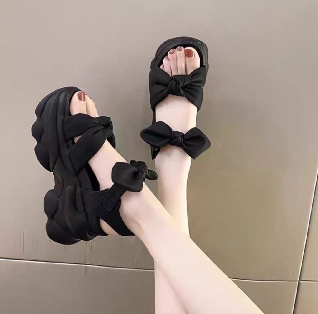 SANDAL BM QUAI NƠ HÀNG CAO CẤP