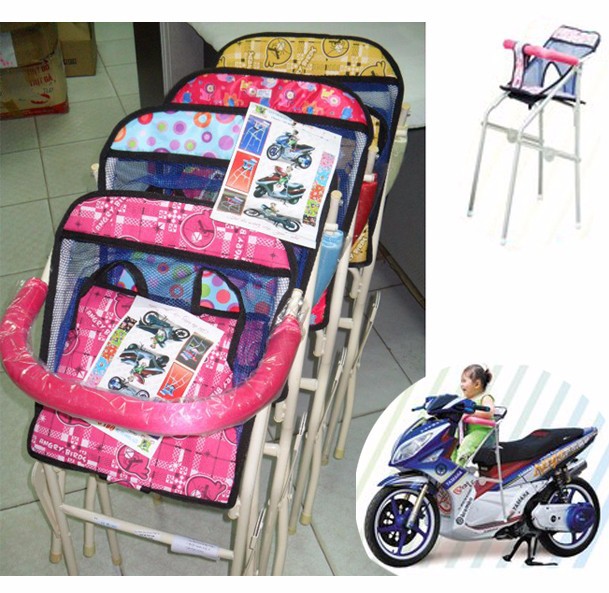 Ghế ngồi xe tay ga vision bằng sắt sơn tĩnh điện yên mềm có vòng sắt bảo vệ phía trước.