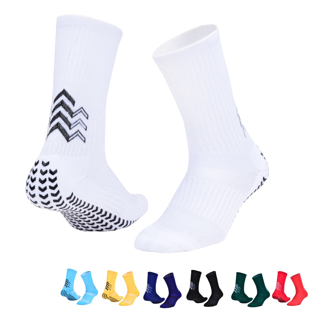 Vớ đá bóng vải cotton đế dày chống trượt