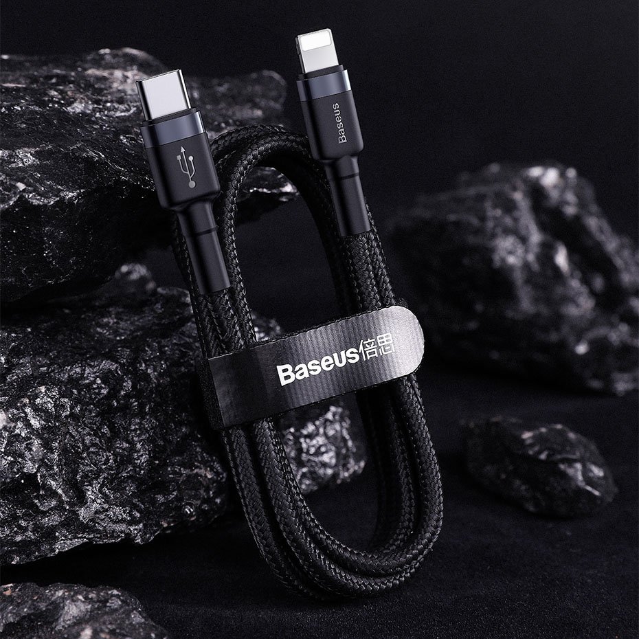 Cáp sạc nhanh Baseus Cafule Data Cable Type-C to iPhone 2,4A 18W phân phối bởi baseusstore