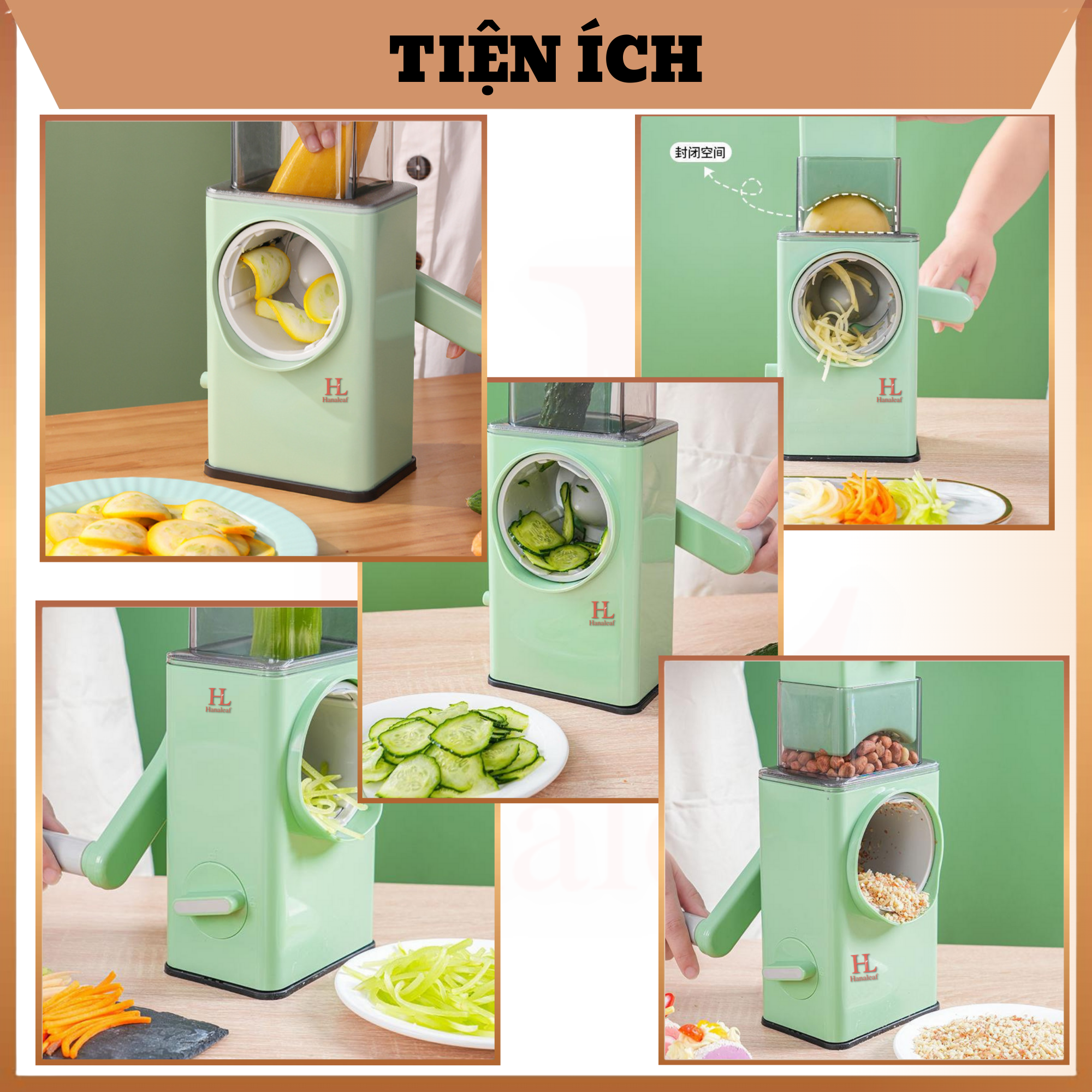 Hanaleaf vegetable slicer multi-functional manual vegetable planing cutter