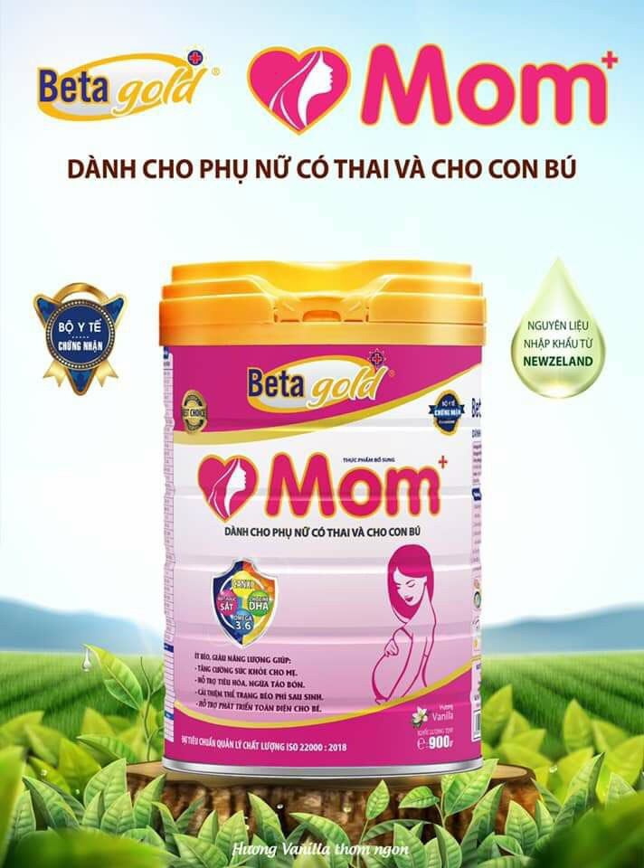 Sữa Bột BetaGold Mom 900g Dành Cho Phụ Nữ Mang Thai và cho con bú