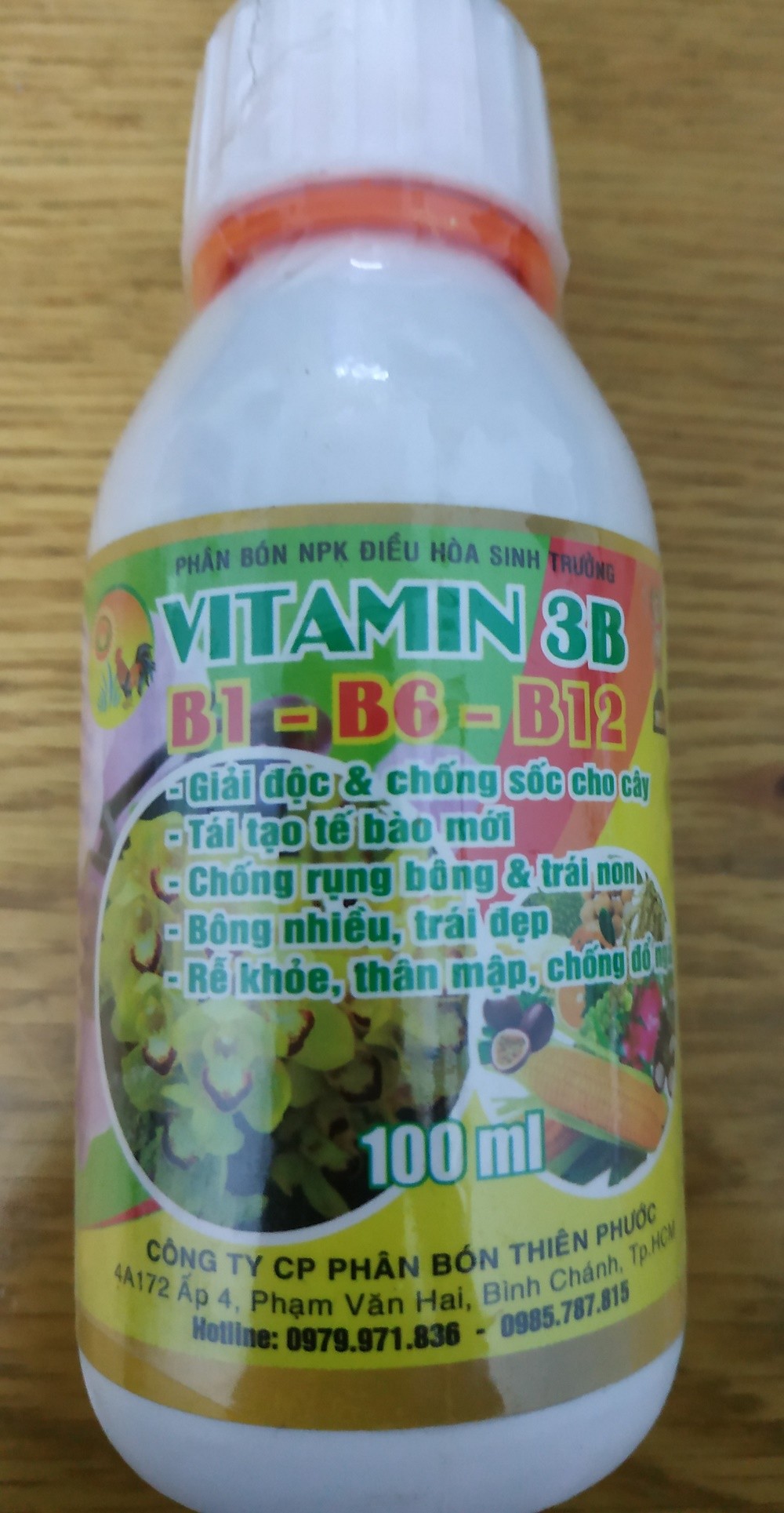 Phân bón NPK  Vitamin 3B - B1+B6+B12 - chai 100 ml