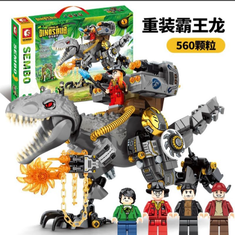 Mô Hình Lắp Ráp Lego Công Viên Khủng Long ( Sembo Block )