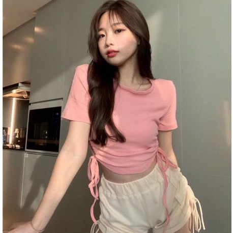 Áo Croptop Rút Dây 2 Bên Đẹp Mê Ly (B.C)